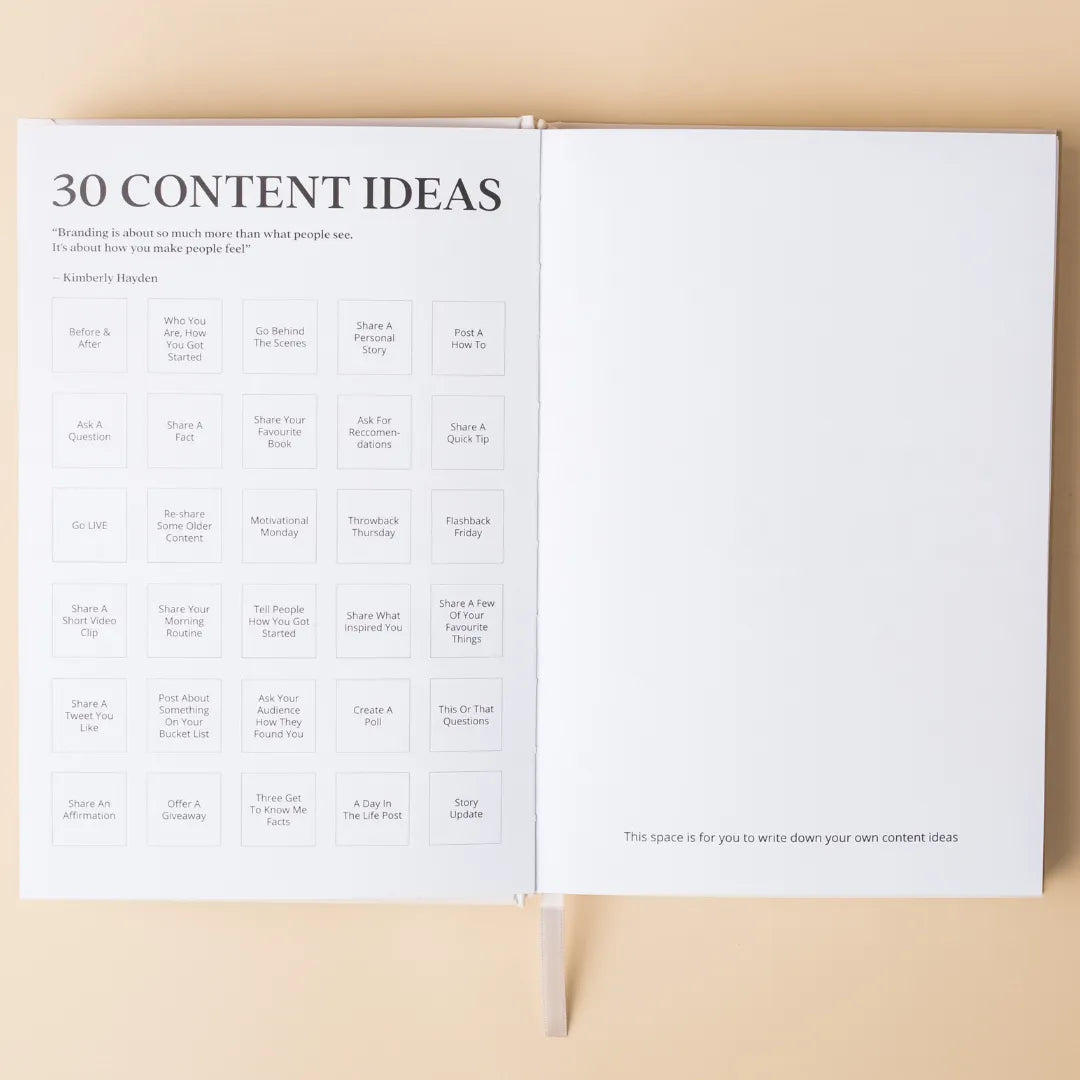 ByFlaviaBenko Content Planner in Brown